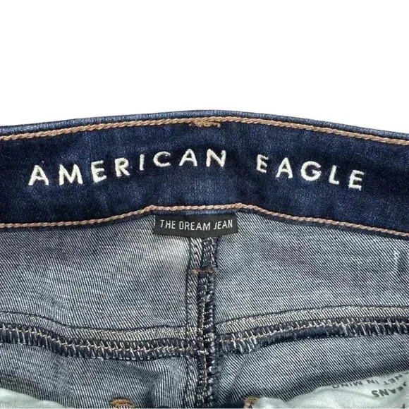 {AE American Eagle} "Super Hi-Rise Jegging" Short The Dream Jean Skinny Denim - Picture 5 of 8